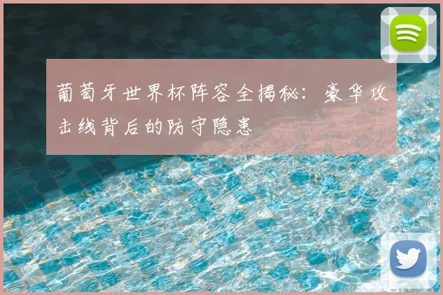 葡萄牙世界杯阵容全揭秘：豪华攻击线背后的防守隐患