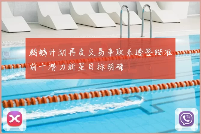 鹈鹕计划再度交易争取乐透签瞄准前十潜力新星目标明确