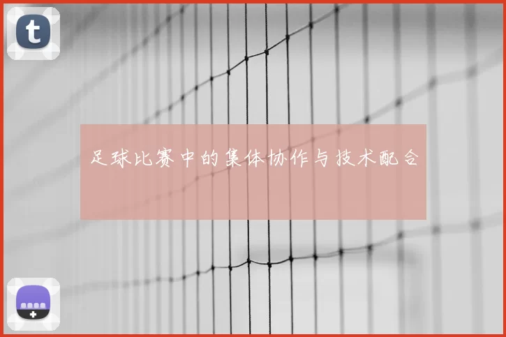 足球比赛中的集体协作与技术配合